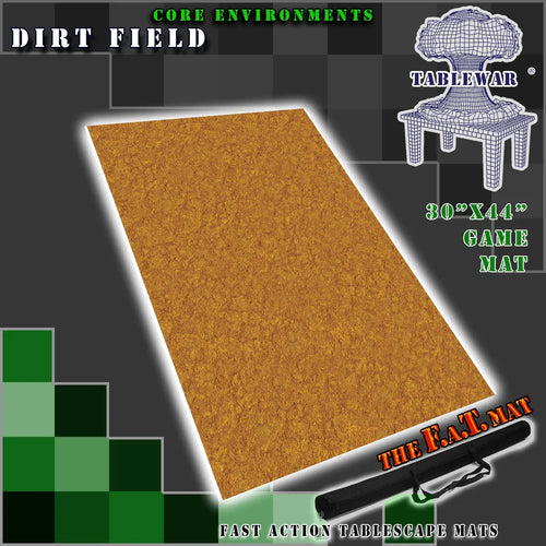 30x44" 'Dirt Field' F.A.T. Mat Battle Gaming Mat - Out of Play