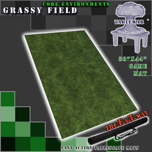 30x44" 'Grassy Field' F.A.T. Mat Battle Gaming Mat - Out of Play