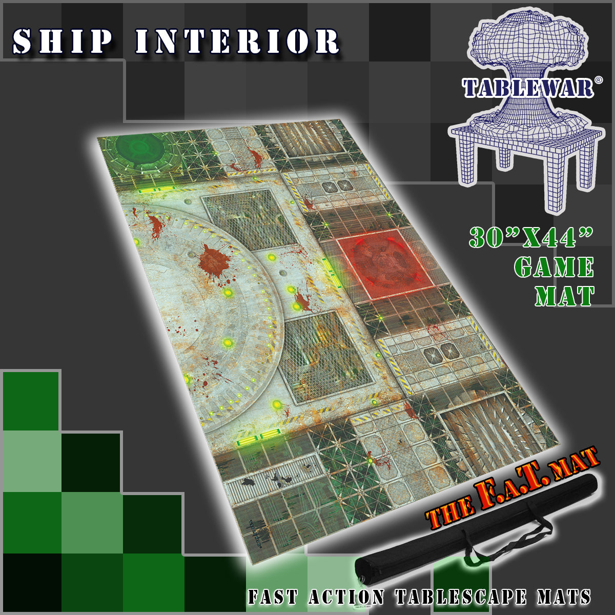 30x44" 'Ship Interior' F.A.T. Mat Battle Gaming Mat