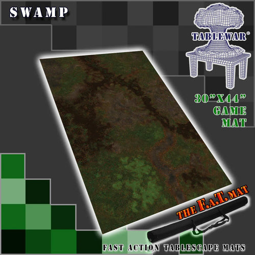 30x44" 'Swamp' F.A.T. Mat Battle Gaming Mat - Out of Play