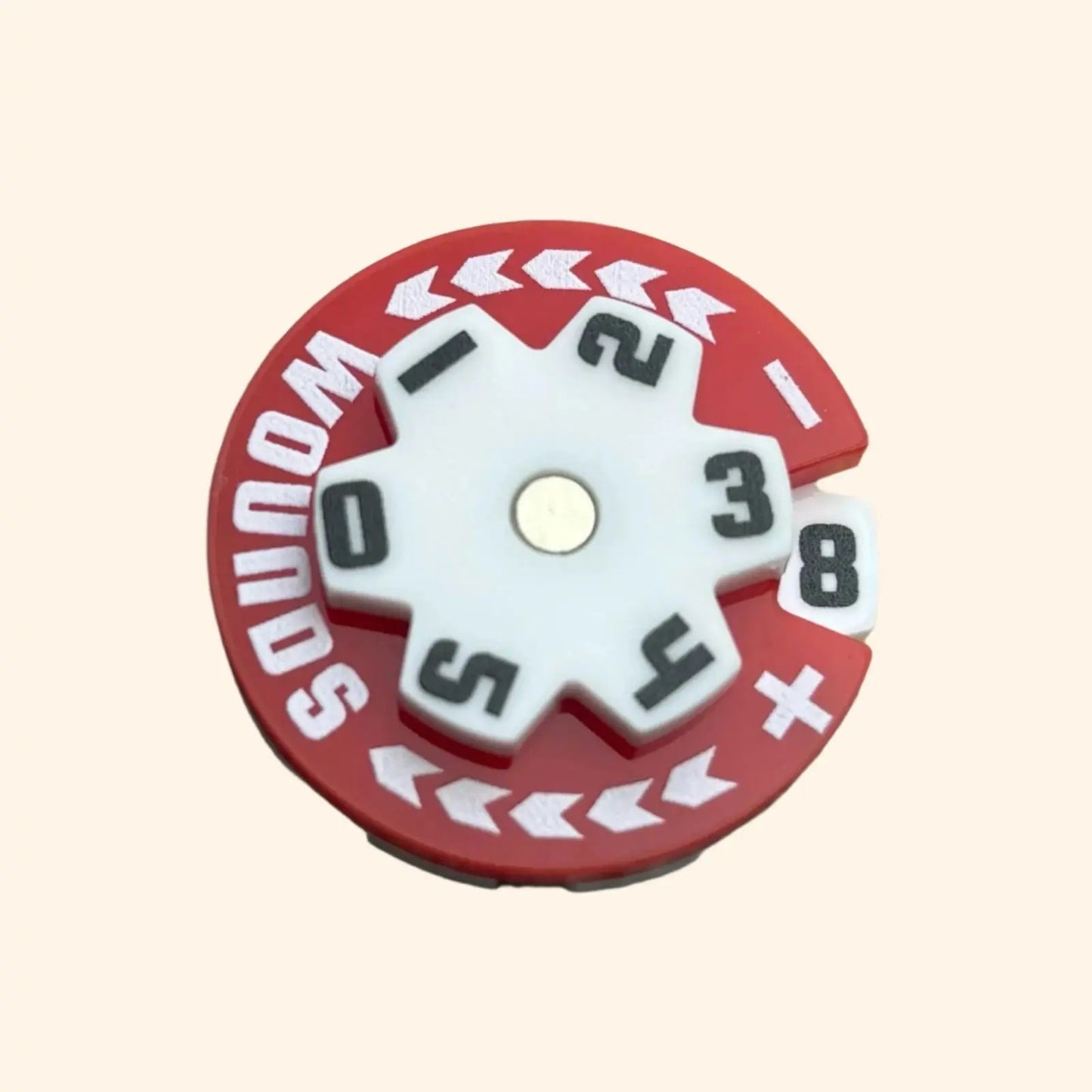 32mm Round Wounds Counter - Out of Play Board Game Accessories