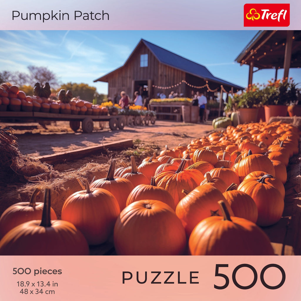 Trefl Red Halloween: Pumpkin Patch 500 Piece Puzzle