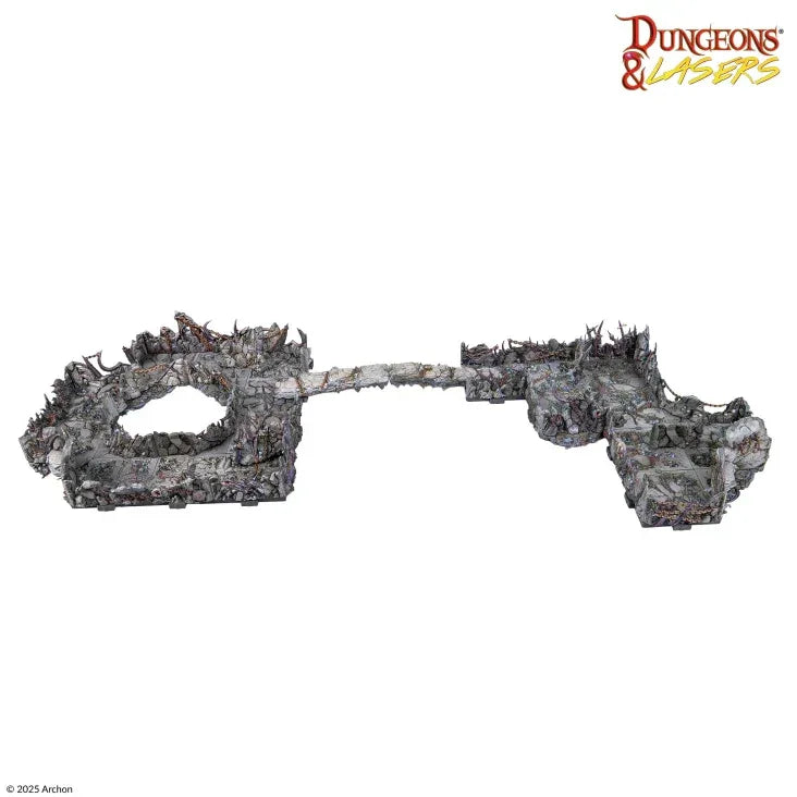 Dungeons & Lasers: Caves Series - Demonic Caves Pre-Painted Prismacast Terrain - Out of Play