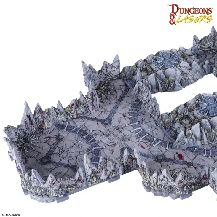 Dungeons & Lasers: Caves Series - Ritual Sites Pre-Painted Prismacast Terrain - Out of Play