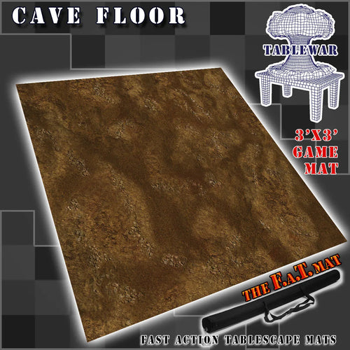 3x3 'Cave Floor' F.A.T. Mat Battle Gaming Mat - Out of Play