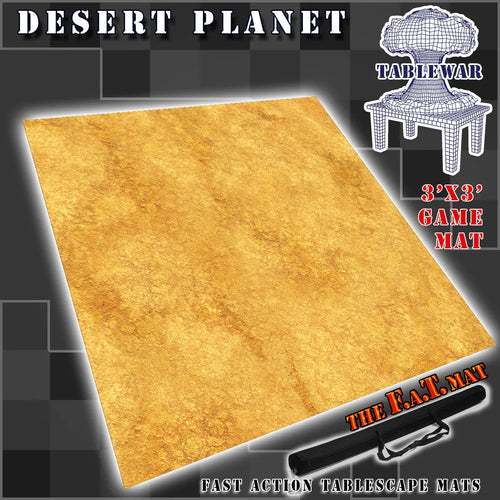 3x3 'Desert Planet' F.A.T. Mat Battle Gaming Mat - Out of Play