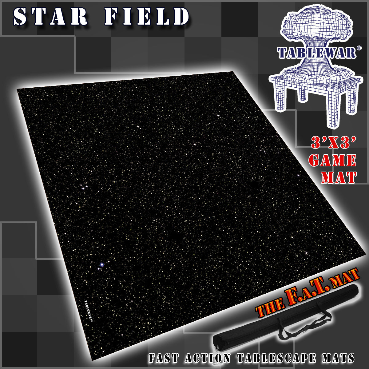 3x3 'Star Field' F.A.T. Mat Battle Gaming Mat