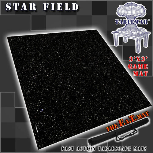 3x3 'Star Field' F.A.T. Mat Battle Gaming Mat - Out of Play