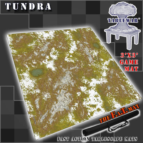 3x3 'Tundra' F.A.T. Mat Battle Gaming Mat - Out of Play