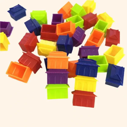 40Pc Plastic Homes - Out of Play Board Game Accessories