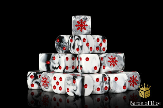 Chaos Demon Dice - Marbled - Out of Play
