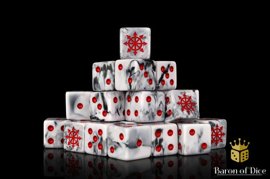 Chaos Demon Dice - Marbled - Out of Play