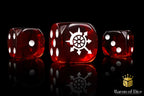 Cogs of Chaos Dice - Blood Red - Out of Play