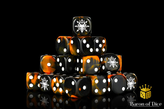 Devil Dragon Dice - Black Lava - Out of Play