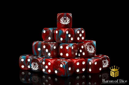 Sun Scarab Dice - Red - Out of Play