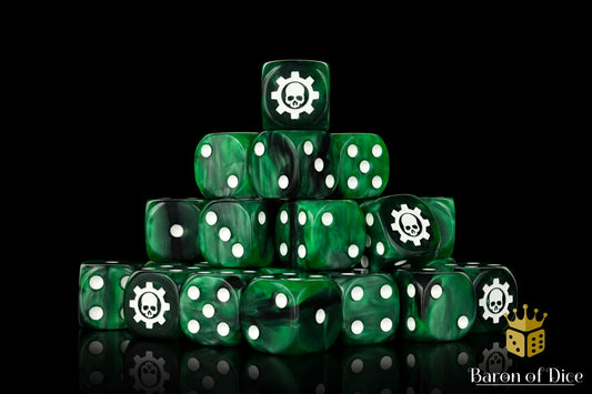 Green Cog Dice - Out of Play