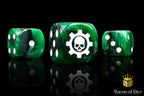 Green Cog Dice - Out of Play