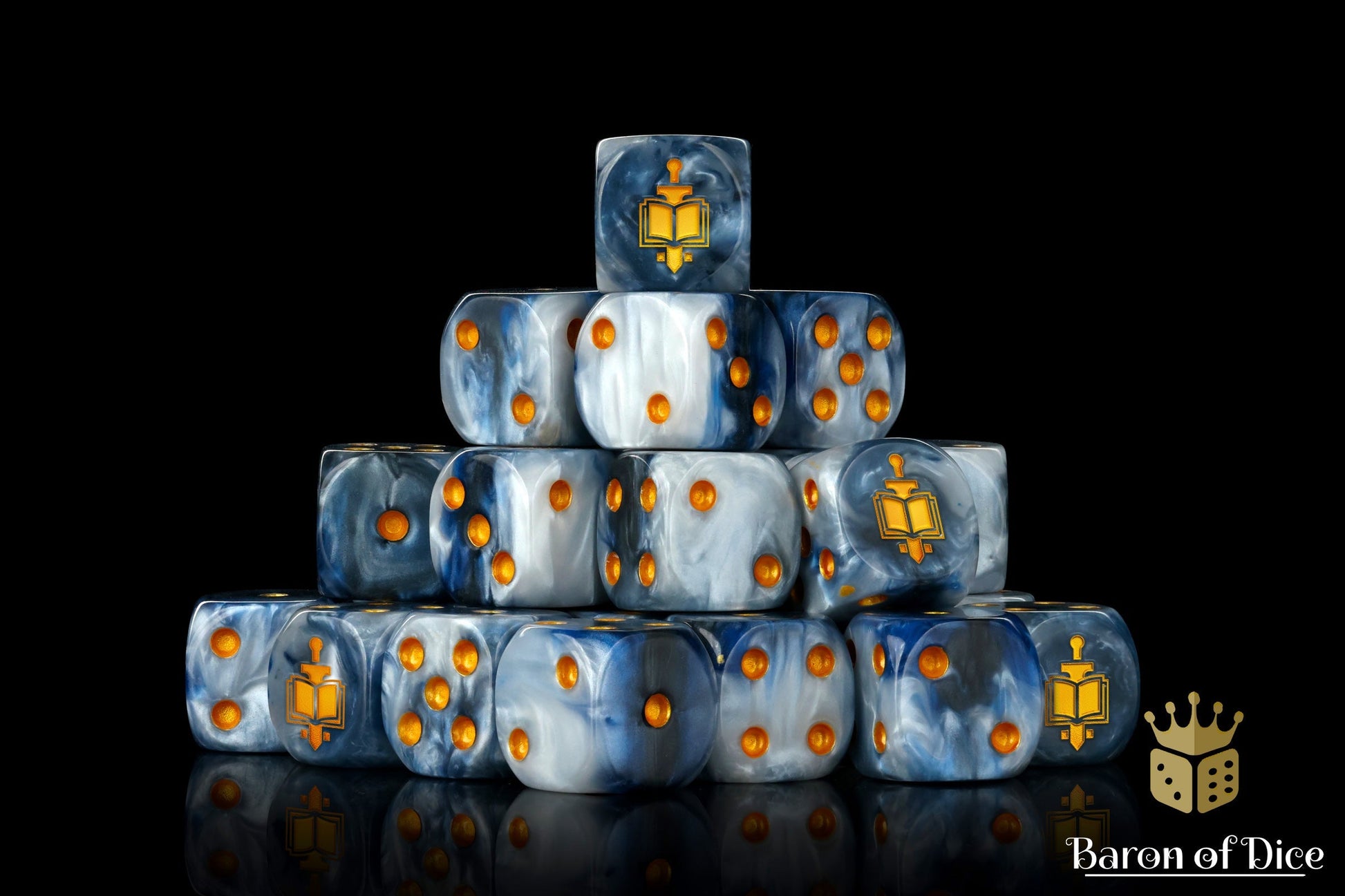 Golden Tome Dice - Out of Play