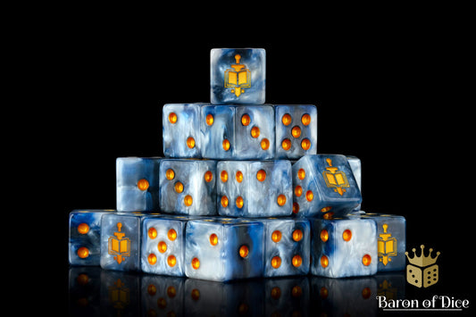 Golden Tome Dice - Out of Play