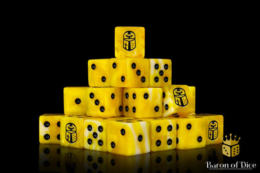 Imperial Helm Dice - Yellow - Out of Play