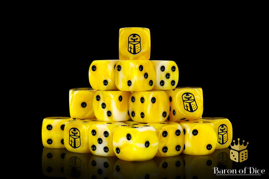 Imperial Helm Dice - Yellow - Out of Play