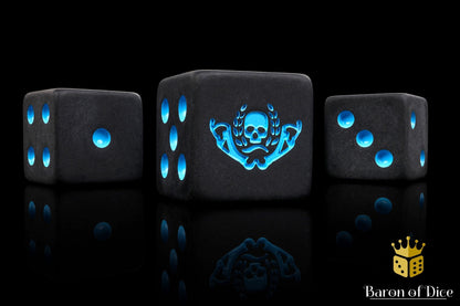 Mercenary Knights Dice - Black - Out of Play