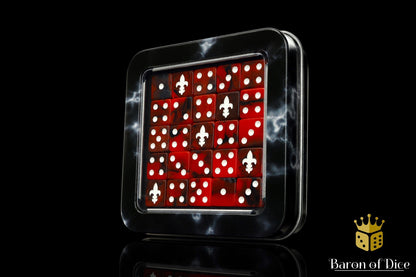 Fleur De Lis Dice - Red - Out of Play