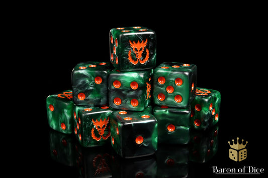 Flaming Drake Dice - Out of Play