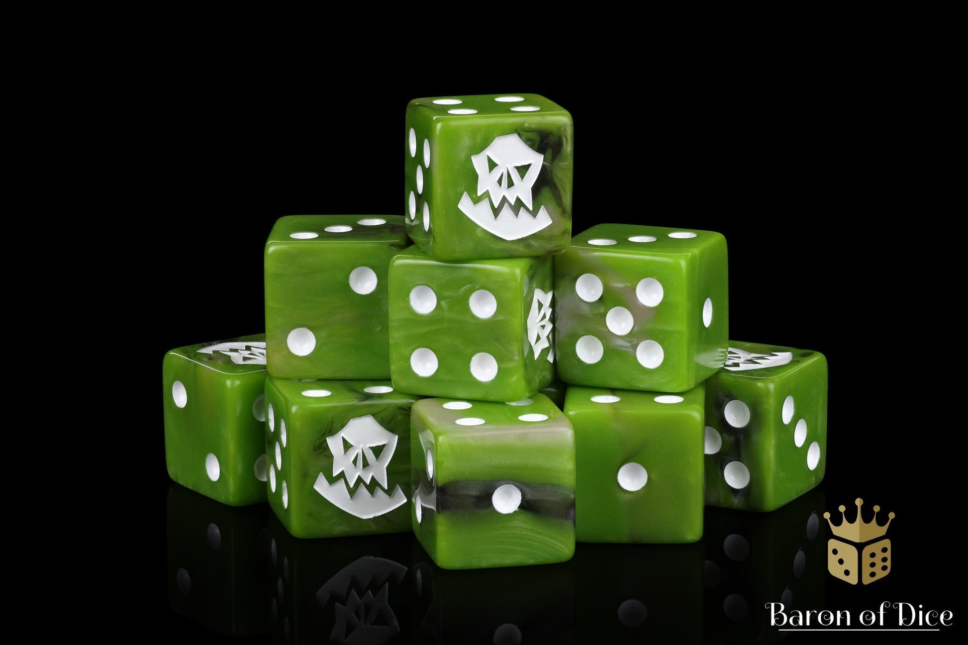 Orc Dice - White - Out of Play