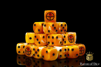 Universal Peace Dice - Ochre - Out of Play