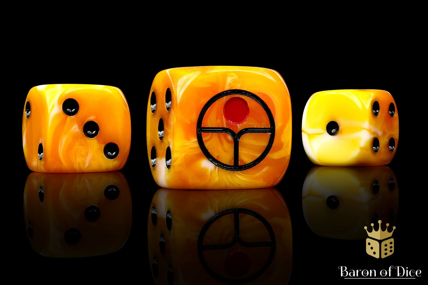 Universal Peace Dice - Ochre - Out of Play