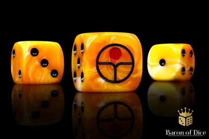 Universal Peace Dice - Ochre - Out of Play