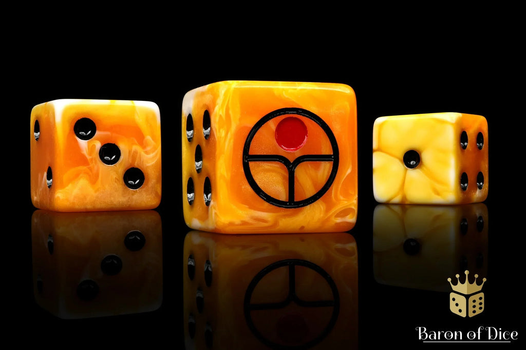 Universal Peace Dice - Ochre - Out of Play
