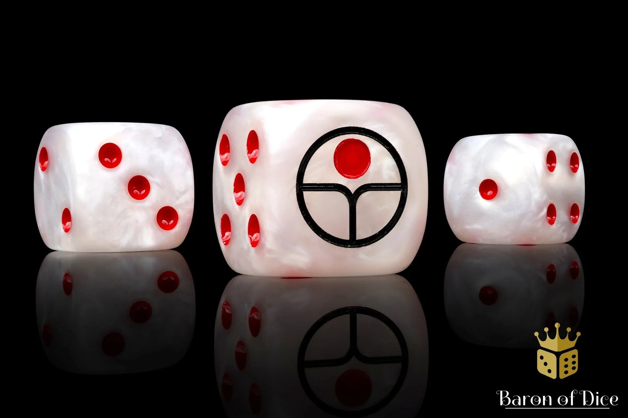 Universal Peace Dice - White - Out of Play