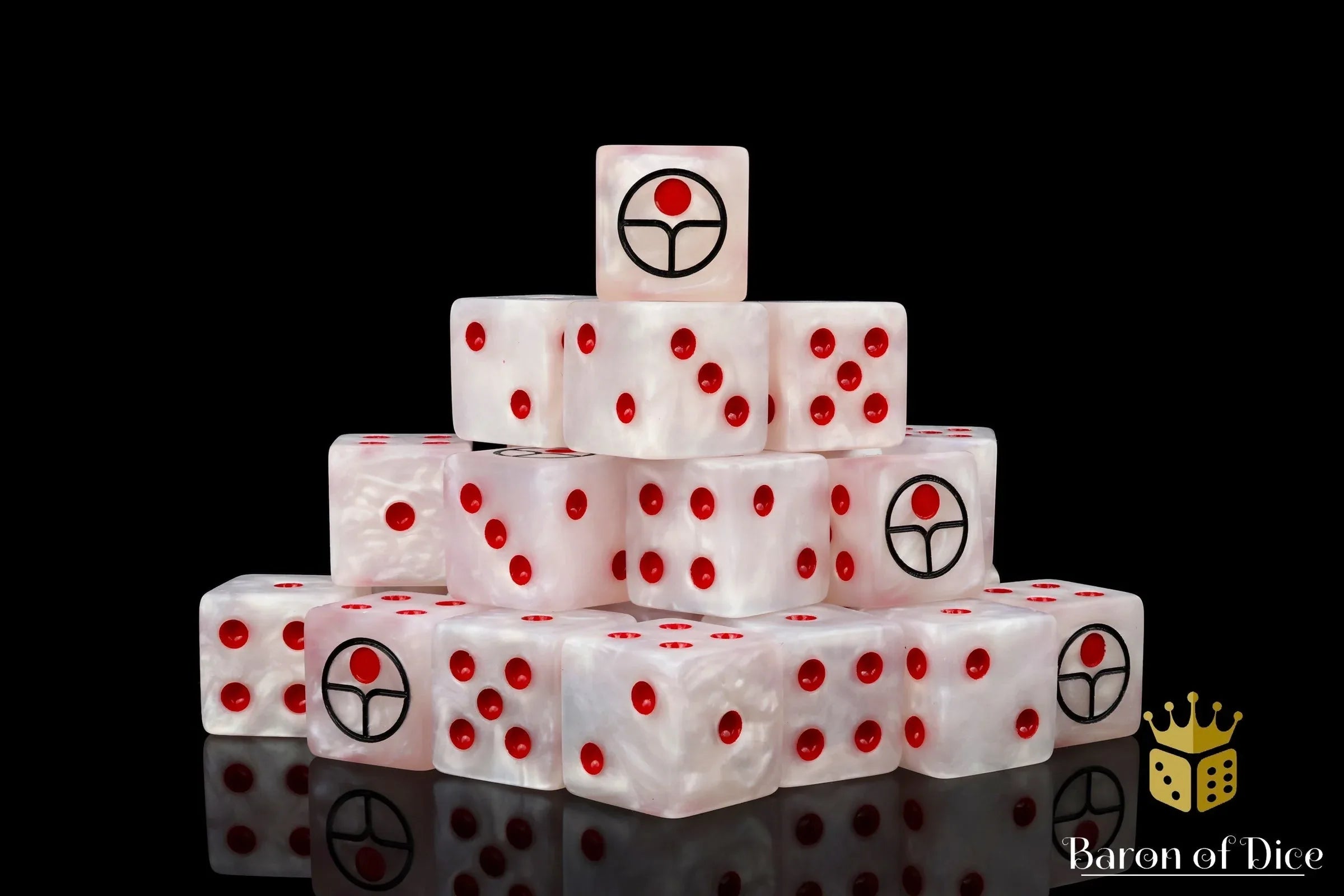 Universal Peace Dice - White - Out of Play