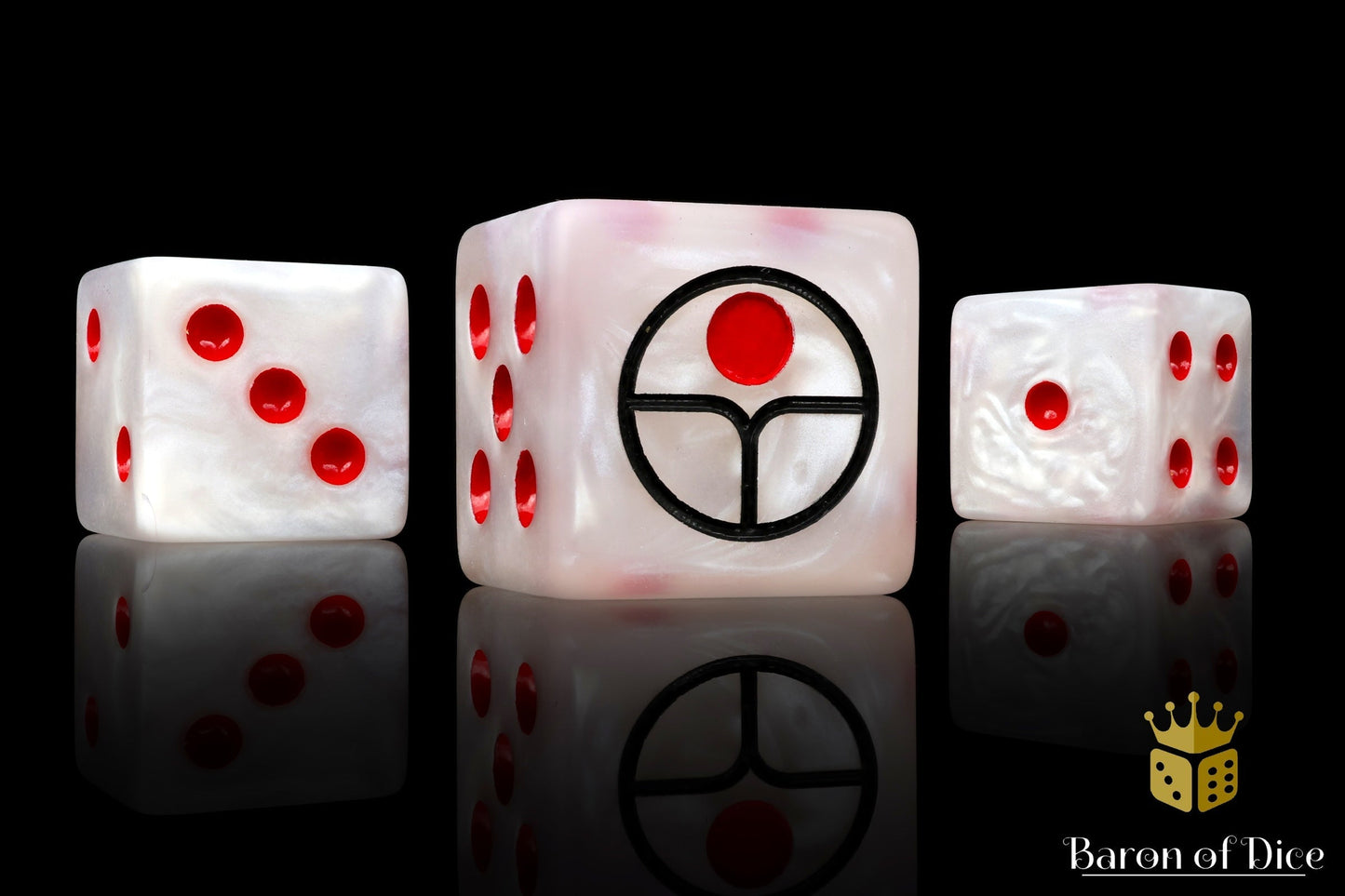Universal Peace Dice - White - Out of Play