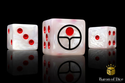 Universal Peace Dice - White - Out of Play
