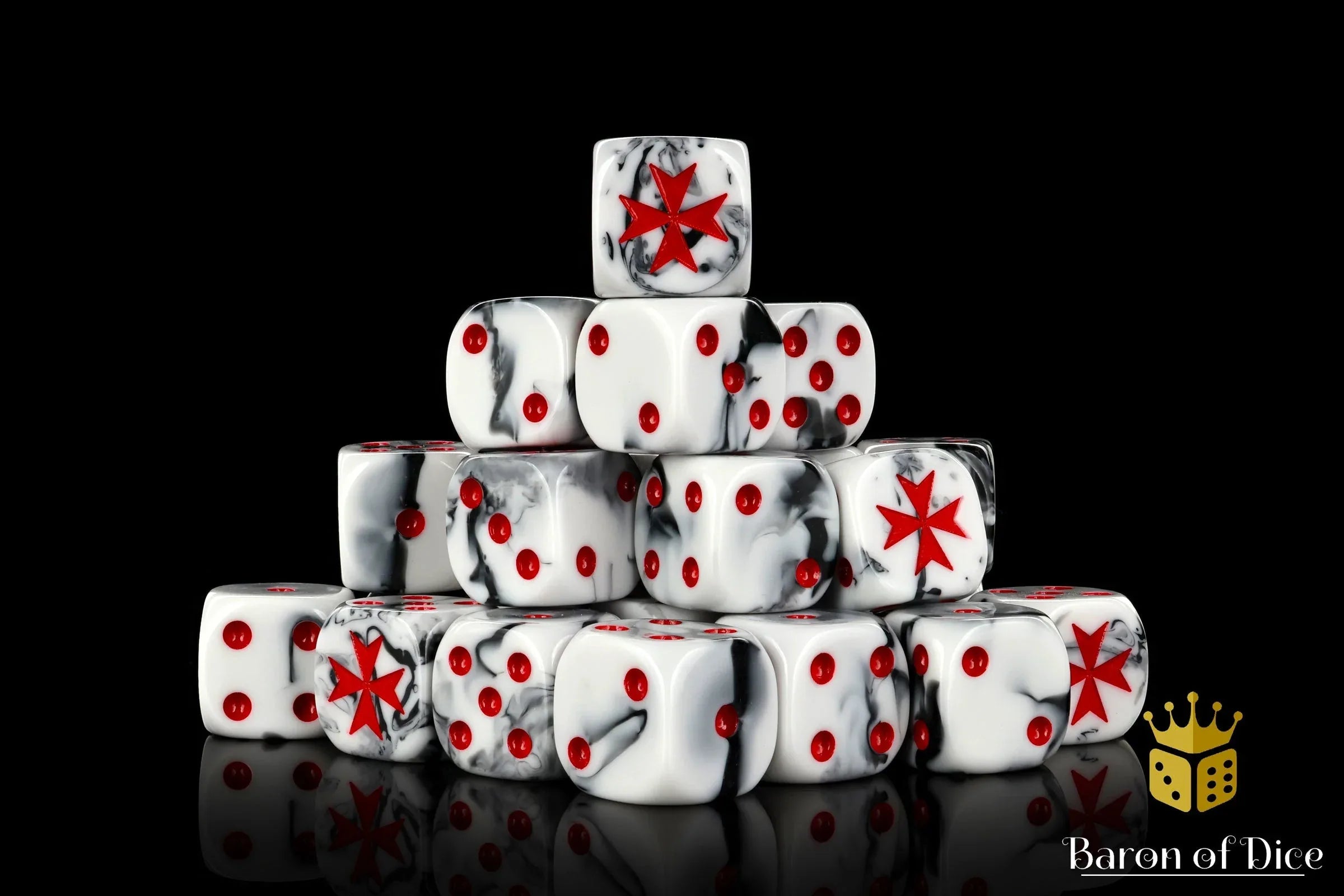 Knight Templar Dice - Red - Out of Play