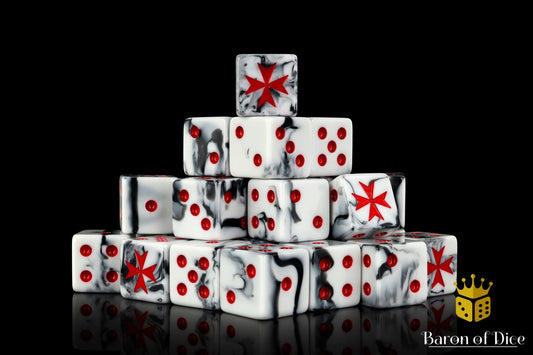 Knight Templar Dice - Red - Out of Play