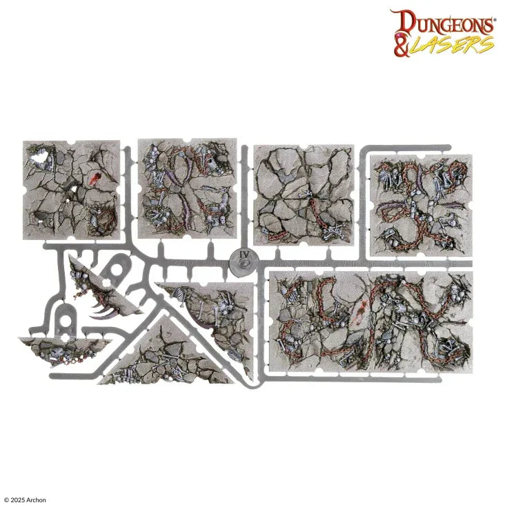 Dungeons & Lasers: Caves Series - Demonic Caves Pre-Painted Prismacast Terrain - Out of Play