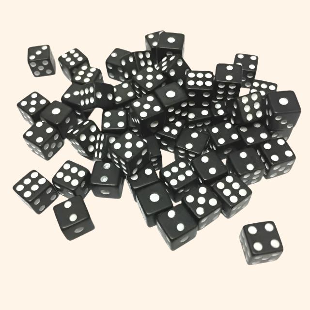 50Pc 8mm Dice - Out of Play Board Game Accessories