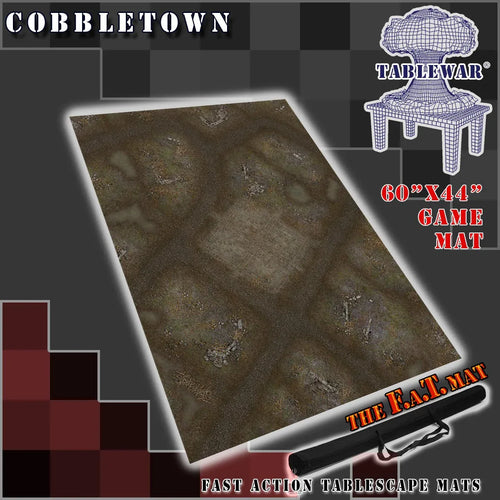 60x44" 'Cobbletown' F.A.T. Mat Battle Gaming Mat - Out of Play