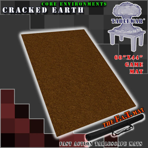 60x44" 'Cracked Earth' F.A.T. Mat Battle Gaming Mat - Out of Play