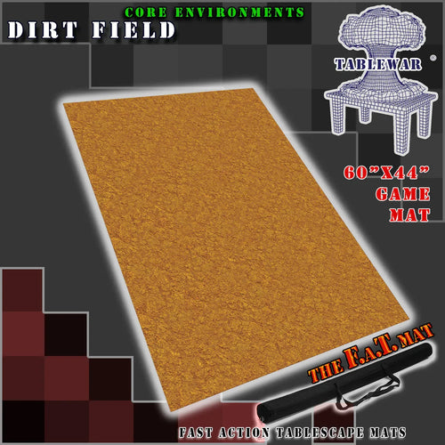 60x44" 'Dirt Field' F.A.T. Mat Battle Gaming Mat - Out of Play