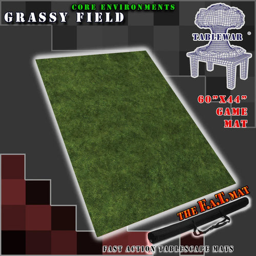 60x44" 'Grassy Field' F.A.T. Mat Battle Gaming Mat - Out of Play
