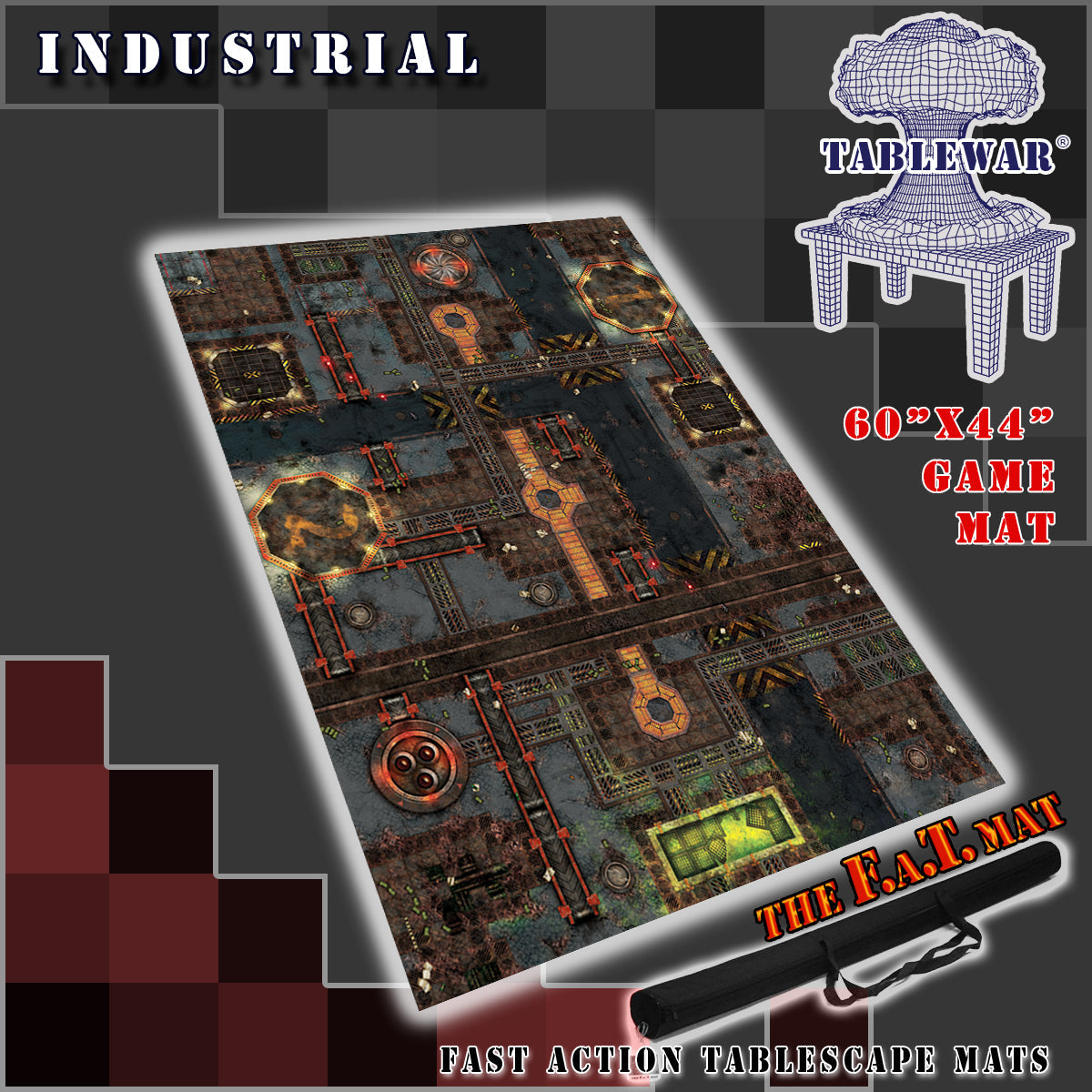 60x44" 'Industrial' F.A.T. Mat Battle Gaming Mat