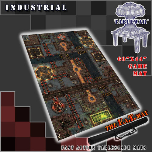 60x44" 'Industrial' F.A.T. Mat Battle Gaming Mat - Out of Play
