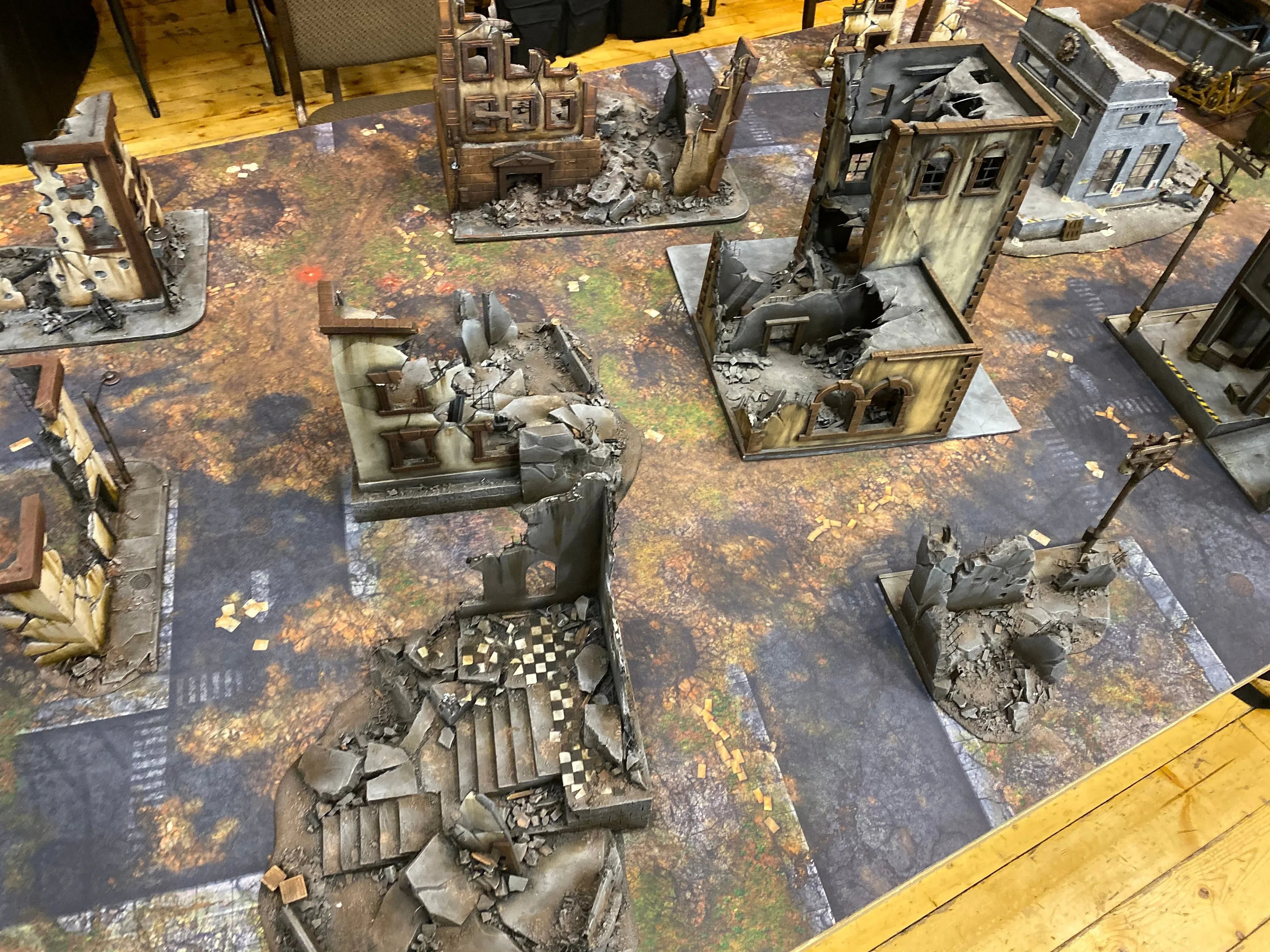 60x44" 'Ruined City' F.A.T. Mat Battle Gaming Mat - Out of Play