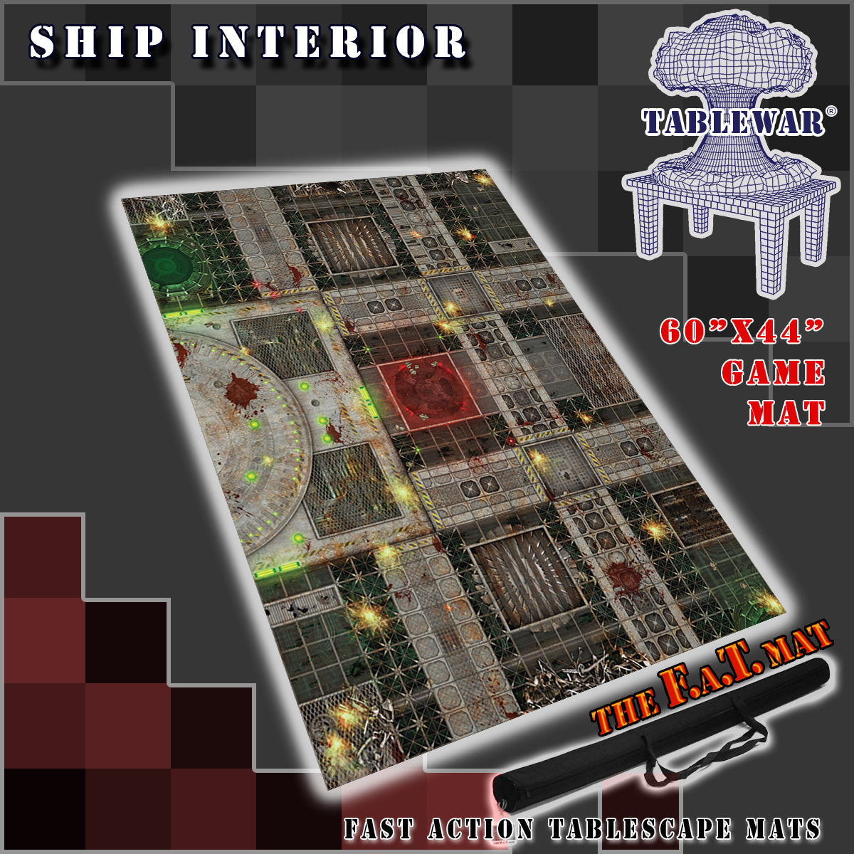 60x44" 'Ship Interior' F.A.T. Mat Battle Gaming Mat
