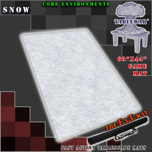 60x44" 'Snow' F.A.T. Mat Battle Gaming Mat - Out of Play